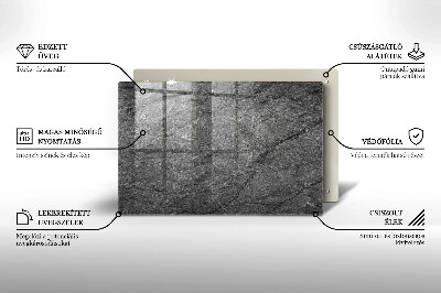 Glasunterlage für Grabkerzen Steintextur