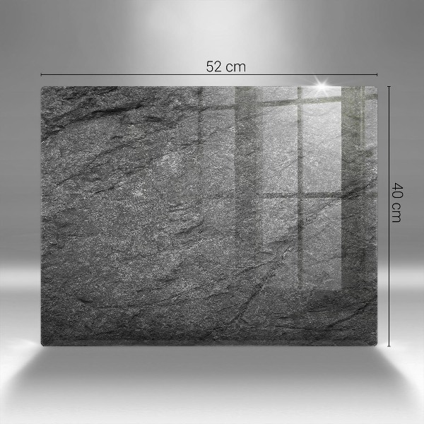 Glasunterlage für Grabkerzen Steintextur