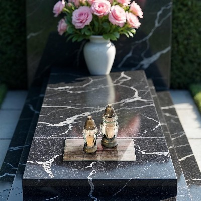 Grabkerze Untersetzer Holzbretter