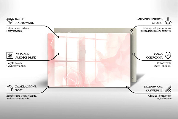 Grabkerze Untersetzer Hintergrund mit pastellfarbenen Rosen
