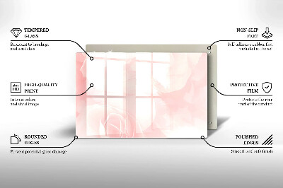 Grabkerze Untersetzer Hintergrund mit pastellfarbenen Rosen