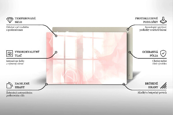 Grabkerze Untersetzer Hintergrund mit pastellfarbenen Rosen