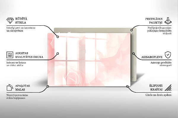 Grabkerze Untersetzer Hintergrund mit pastellfarbenen Rosen