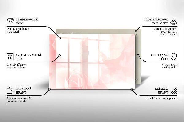 Grabkerze Untersetzer Hintergrund mit pastellfarbenen Rosen