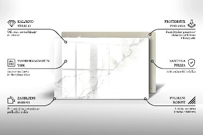 Glasunterlage für Grabkerzen Marmorstein-Hintergrund