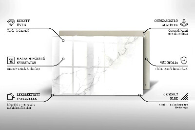 Glasunterlage für Grabkerzen Marmorstein-Hintergrund