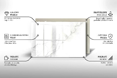 Glasunterlage für Grabkerzen Marmorstein-Hintergrund