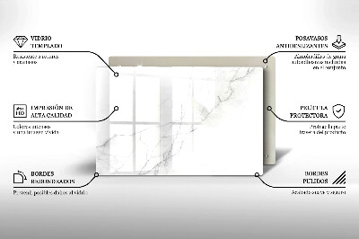 Glasunterlage für Grabkerzen Marmorstein-Hintergrund