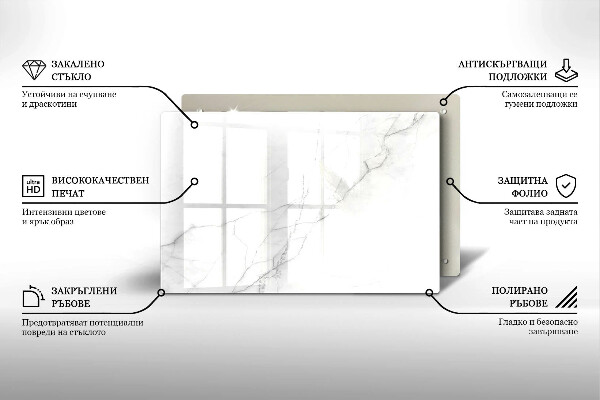 Glasunterlage für Grabkerzen Marmorstein-Hintergrund