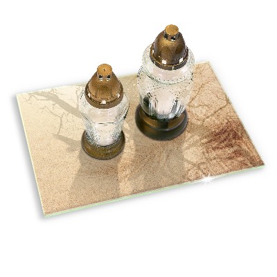 Grabkerze Untersetzer Sand