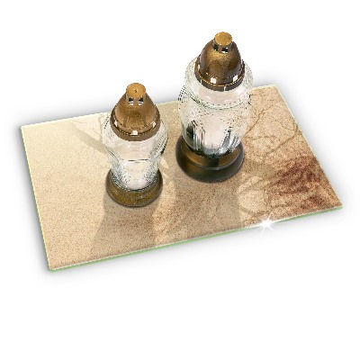 Grabkerze Untersetzer Sand