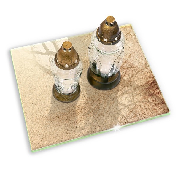 Grabkerze Untersetzer Sand