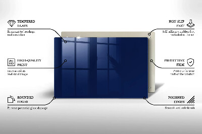 Glasunterlage für Grabkerzen Blaue Farbe