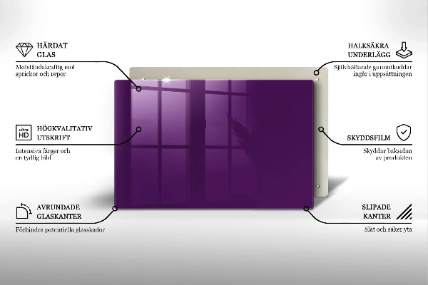 Grabkerze Untersetzer Violett