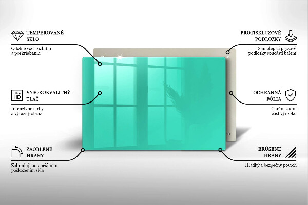 Glasunterlage für Grabkerzen Grüne Farbe