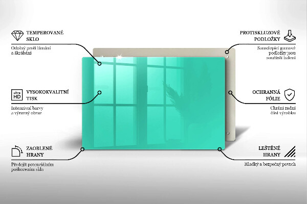 Glasunterlage für Grabkerzen Grüne Farbe