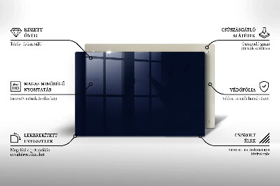 Glasunterlage für Grabkerzen Marineblaue Farbe