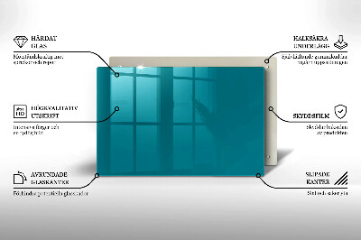Grabkerze Untersetzer Türkisfarben