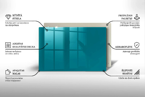 Grabkerze Untersetzer Türkisfarben