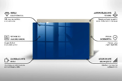 Glasunterlage für Grabkerzen Blaue Farbe