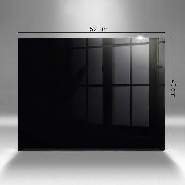 Glasunterlage für Grabkerzen Schwarze Farbe