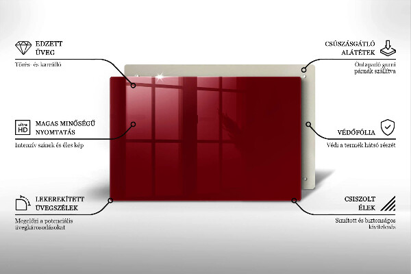 Grabkerze Untersetzer Burgunderrote Farbe