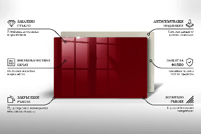 Grabkerze Untersetzer Burgunderrote Farbe