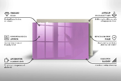 Glasunterlage für Grabkerzen Violett