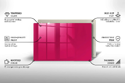 Glasunterlage für Grabkerzen Rosa Farbe