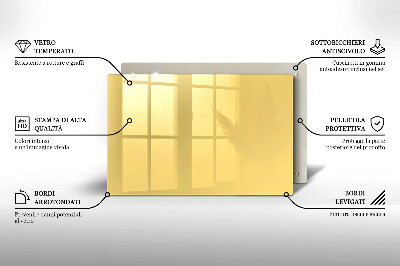 Glasunterlage für Grabkerzen Gelbe Farbe