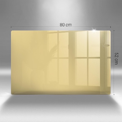 Glasunterlage für Grabkerzen Gelbe Farbe