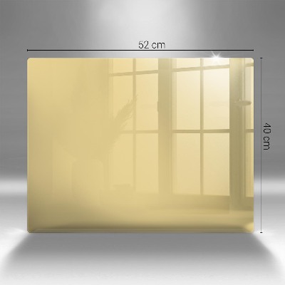 Glasunterlage für Grabkerzen Gelbe Farbe