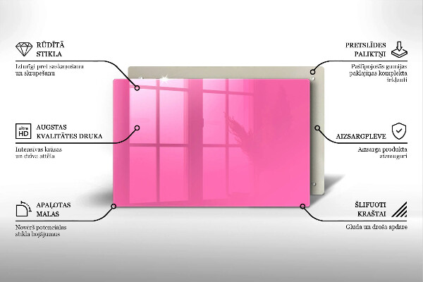 Grabkerze Untersetzer Rosa Farbe