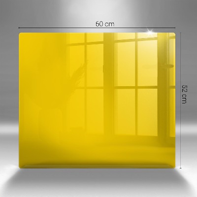 Glasunterlage für Grabkerzen Gelbe Farbe