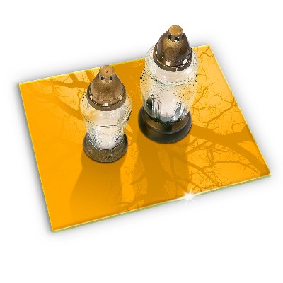 Grabkerze Untersetzer Dunkelgelbe Farbe