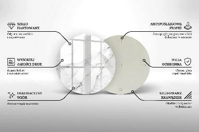 Unterlage für Kerzen Elegante Marmorstruktur