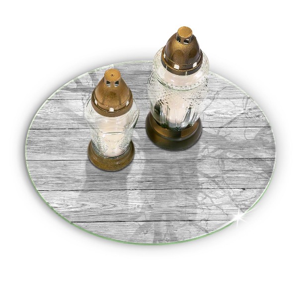 Unterlage für Kerzen Alte Holzbretter