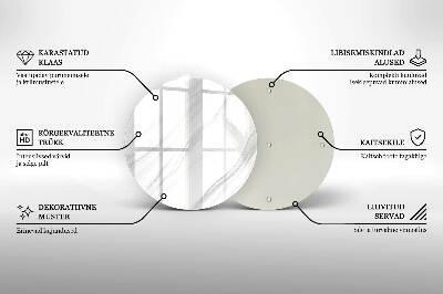 Unterlage für Kerzen Zarter Marmor