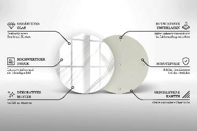 Unterlage für Kerzen Zarter Marmor