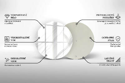 Unterlage für Kerzen Zarter Marmor