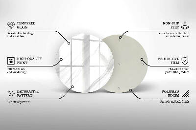 Unterlage für Kerzen Zarter Marmor