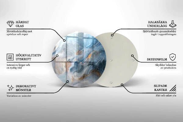 Grabkerzen Unterlage Marmorstruktur