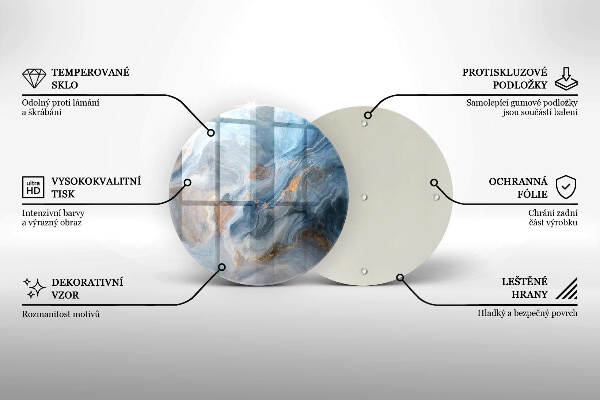Grabkerzen Unterlage Marmorstruktur