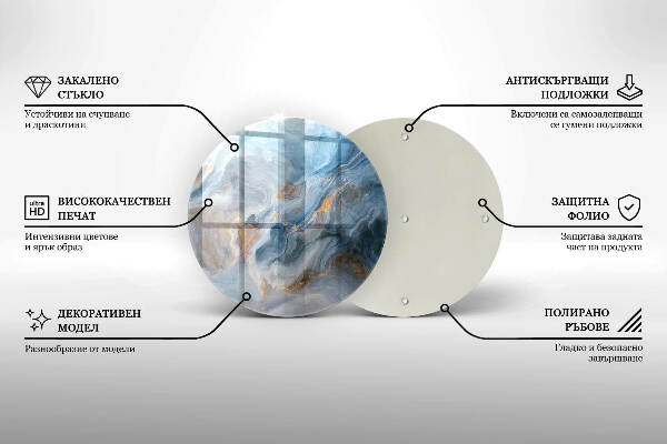 Grabkerzen Unterlage Marmorstruktur
