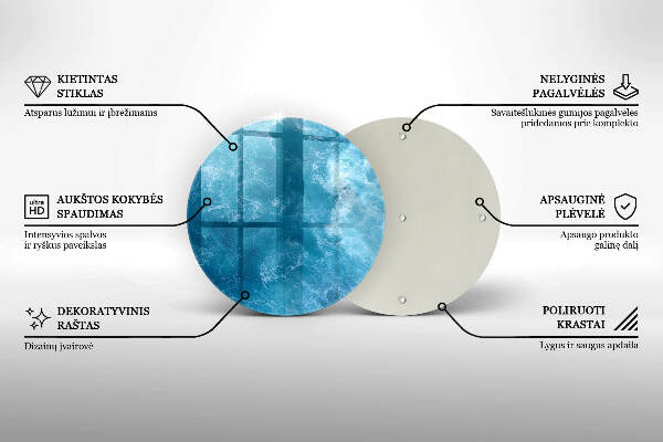 Grabkerzen Unterlage Blaues Wasser