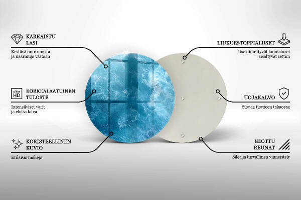 Grabkerzen Unterlage Blaues Wasser