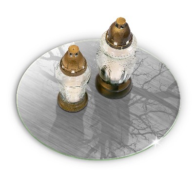 Grabkerzen Unterlage Hintergrund mit Metalltextur