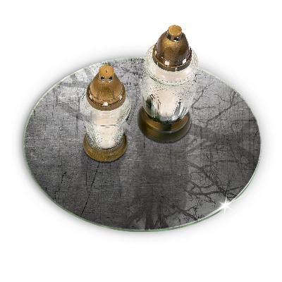 Unterlage für Kerzen Metallische Textur