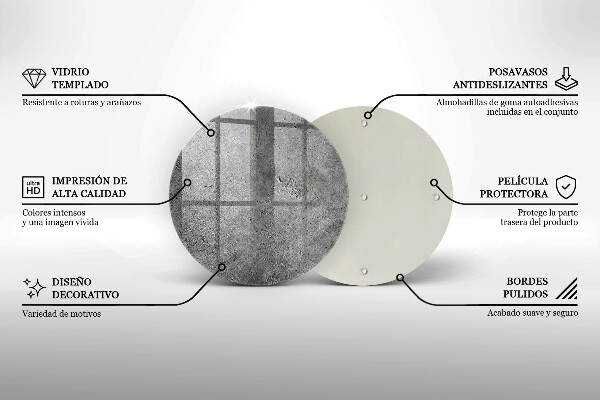 Unterlage für Kerzen Betonsteinstruktur
