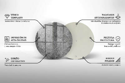 Unterlage für Kerzen Betonsteinstruktur